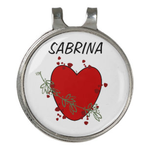 Hat Clip "Red Heart"