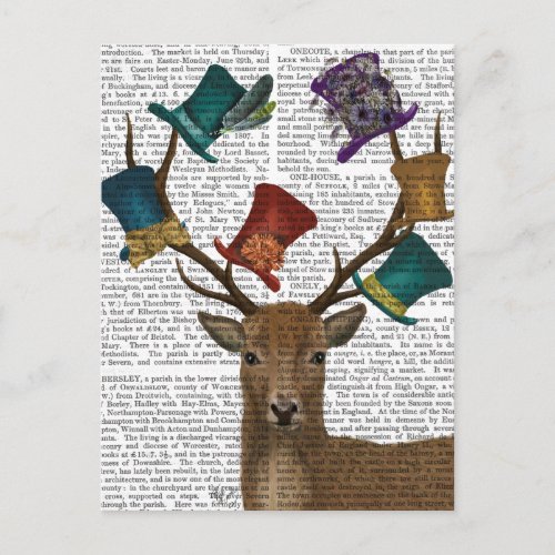 Hat Collector Deer Postcard