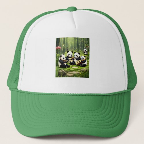 Hat Designs Inspired by Musical Pandas in Bamboo 
