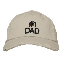 HAT EMBROIDERED # 1 DAD ALL COLORS