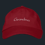 Hat - Grandma<br><div class="desc">Personalize with your version of "grandmother" (Grandma,  Gramms,  Nana,  etc.). Also personalize by changing color of font and hat.</div>