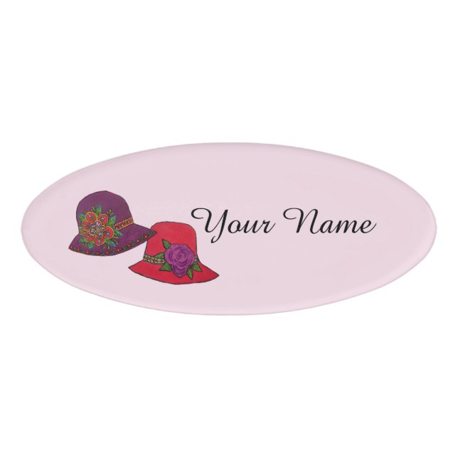 Hat Ladies Name Tag (Front)