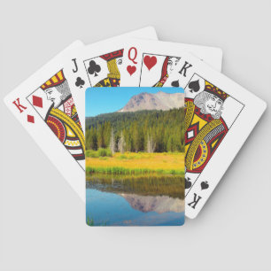 Hat Lake In Lassen Volcanic National Park Poker Cards
