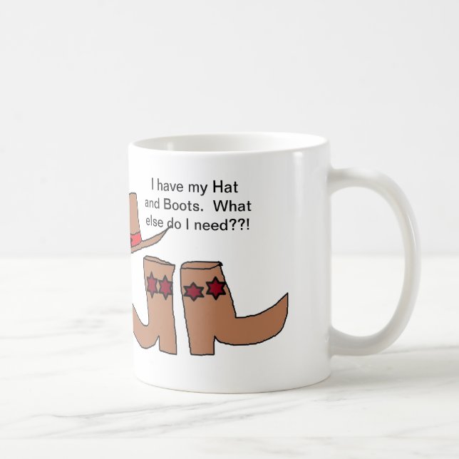 Hat N Boots Cowboy MUG (Right)