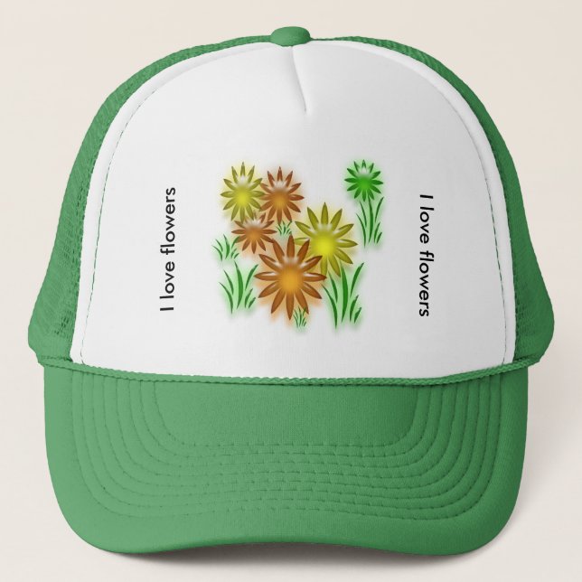 Hat - Neon Flowers (Front)