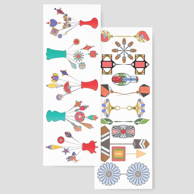 Hat Pins Bookmark (Front & Back)