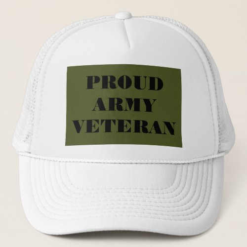 Hat Proud Army Veteran