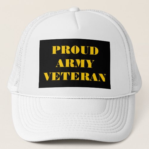 Hat Proud Army Veteran