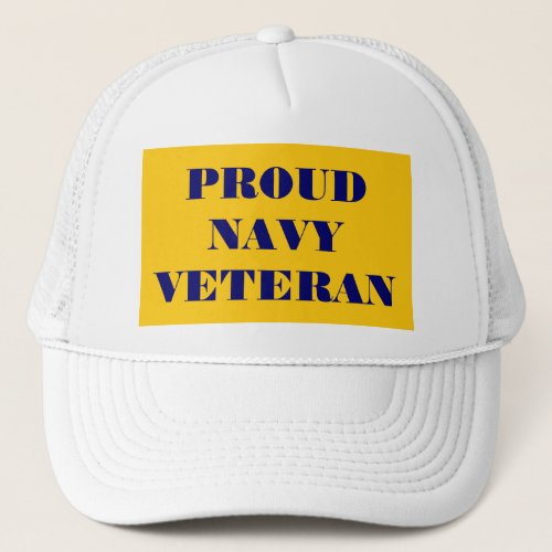 Hat Proud Navy Veteran