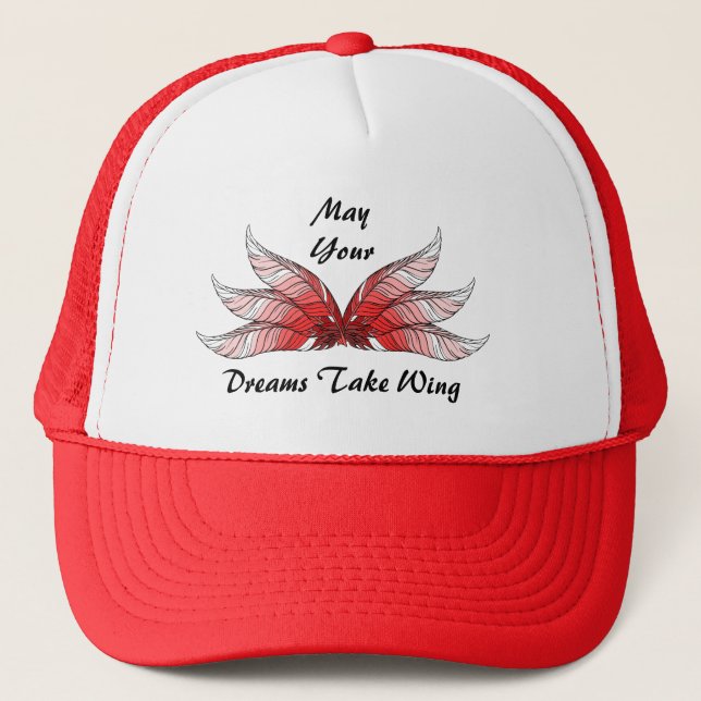 Hat - Red Dreams Take Wing (Front)
