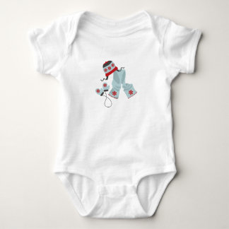 Hat Scarf & Mittens Baby Bodysuit