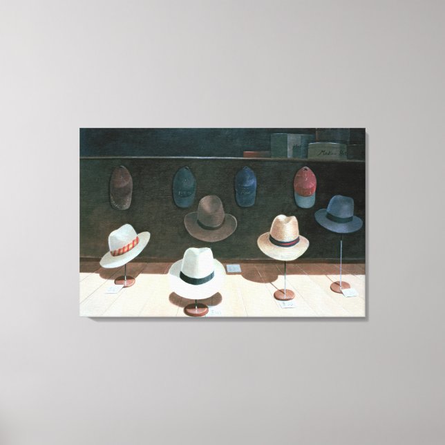 Hat Shop 1990 Canvas Print (Front)