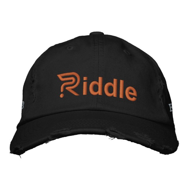 Hat, Side Text Embroidered Baseball Cap Zazzle