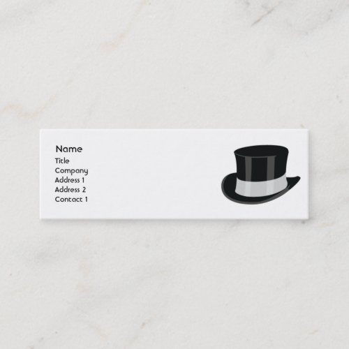 Hat - Skinny Business Card Templates