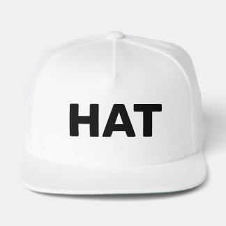 Hat that says hat