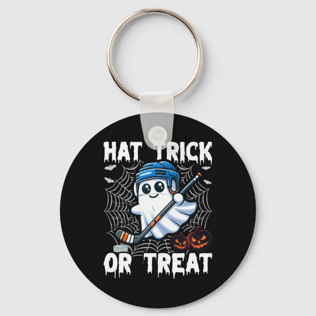 Hat Trick Or Treat  Keychain (Front)