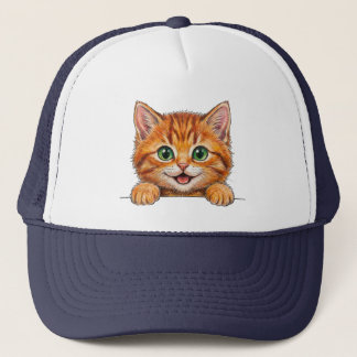Hat with a cute cat