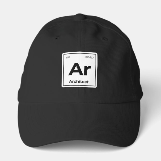 Hat with architect title sticker (Front)