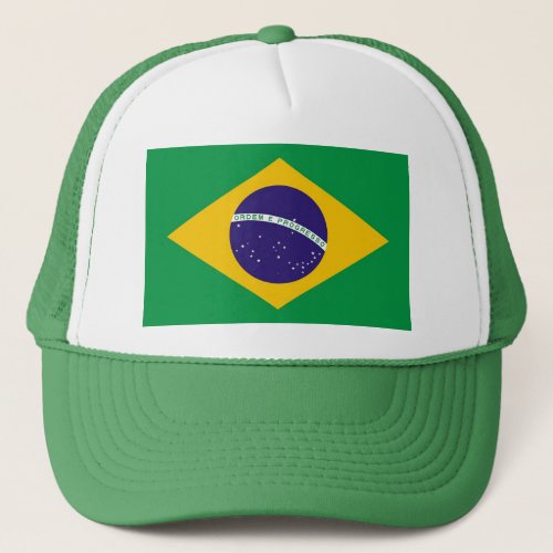 Hat with Flag of Brazil