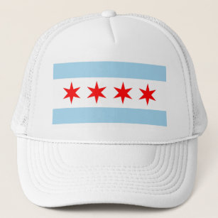 Hat with Flag of Chicago, Illinois State - USA