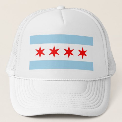 Hat with Flag of Chicago Illinois State _ USA