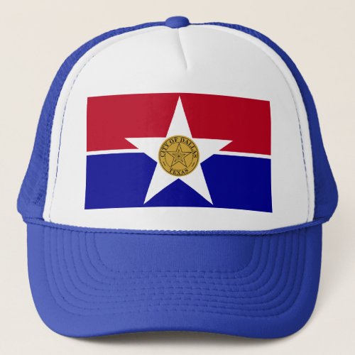 Hat with Flag of Dallas Texas USA