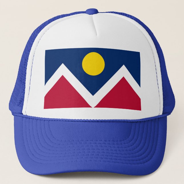 Hat with Flag of  Denver, Colorado State - USA (Front)