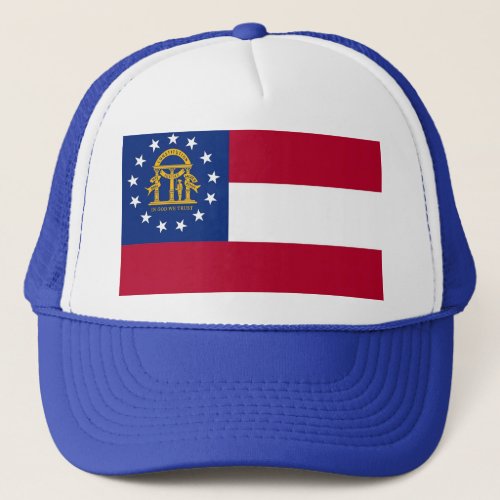 Hat with Flag of  Georgia State _ USA
