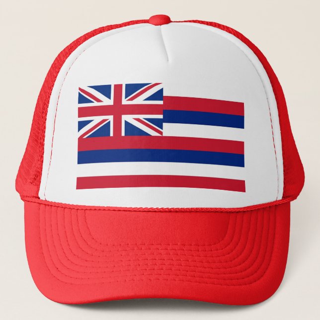 Hat with Flag of  Hawaii State - USA (Front)