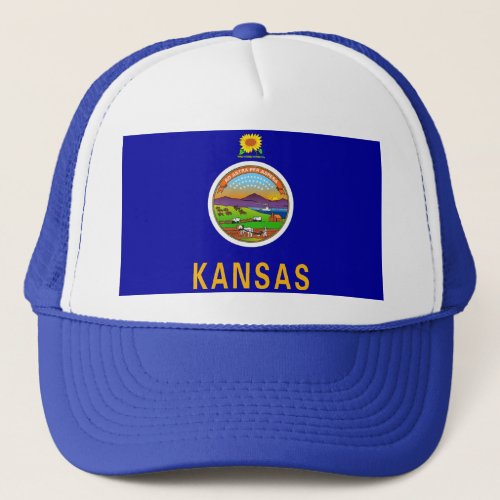 Hat with Flag of  Kansas State _ USA