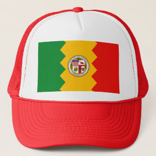 Hat with Flag of Los Angeles, California - USA