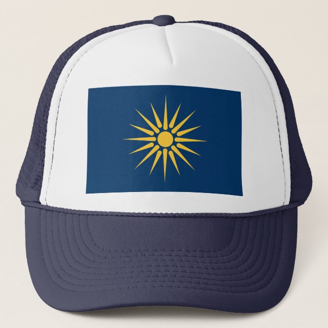 Hat with Flag of Macedonia, Greece (Front)