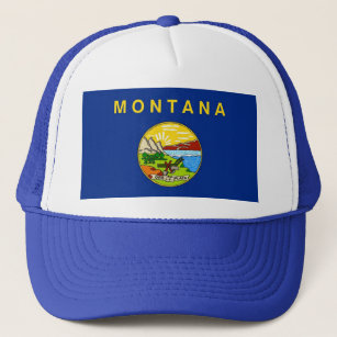 Hat with Flag of Montana State - USA