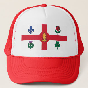 Hat with Flag of Montreal, Canada