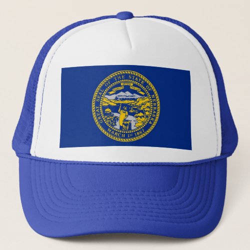 Hat with Flag of Nebraska State _ USA