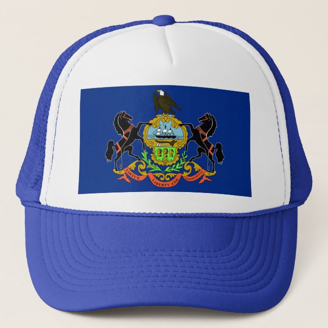 Hat with Flag of Pennsylvania State - USA (Front)