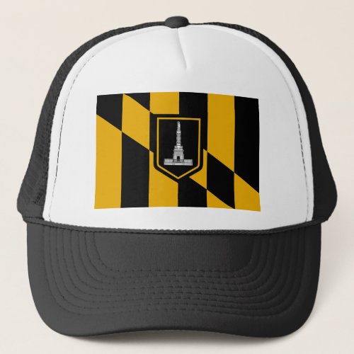 Hat with Flag of the Baltimore Maryland USA