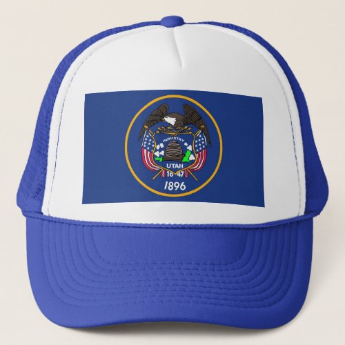 Hat with Flag of Utah State _ USA