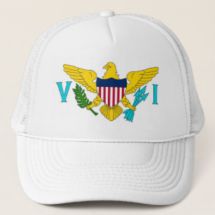 Hat with Flag of Virgin Islands - USA