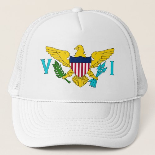 Hat with Flag of Virgin Islands _ USA