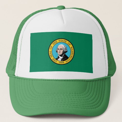 Hat with Flag of  Washington State _ USA