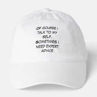 Hat with funny quote