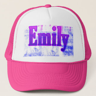 hat with name emily on it