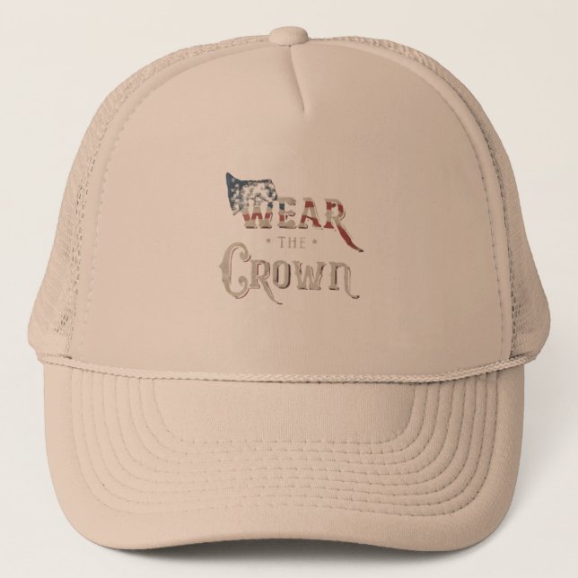 hat with text wear the crown (Front)