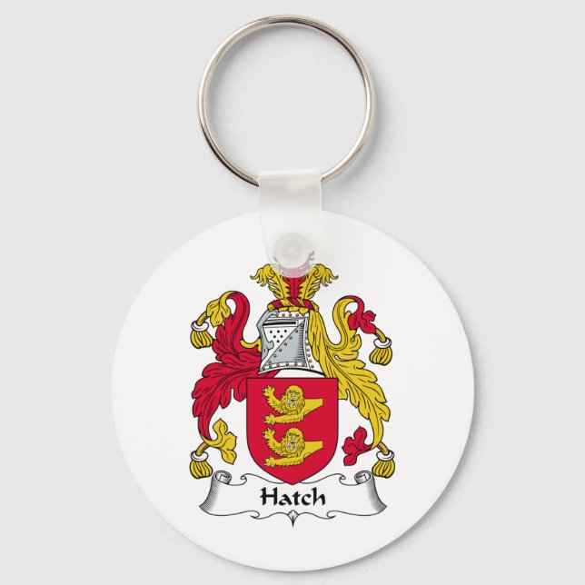 Hatch Family Crest Keychain (Front)
