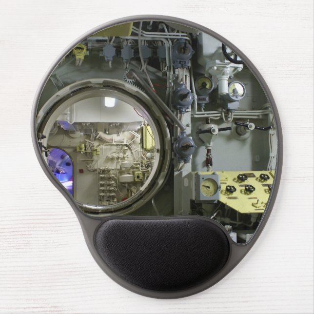 hatch on an old retro submarine gel mouse pad (Front)
