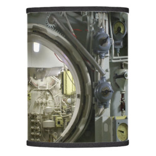 hatch on an old retro submarine lamp shade