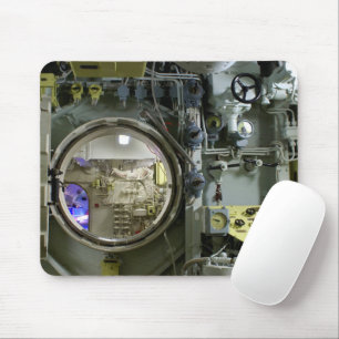 hatch on an old retro submarine mouse pad