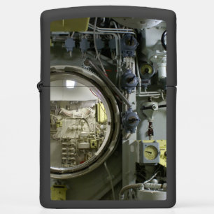 hatch on an old retro submarine zippo lighter