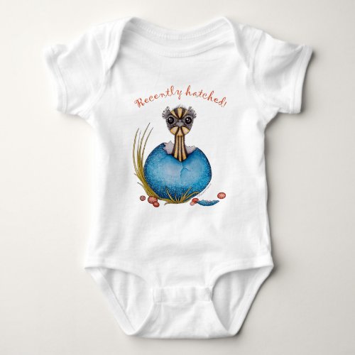 Hatch the baby emu baby apparel Baby Bodysuit